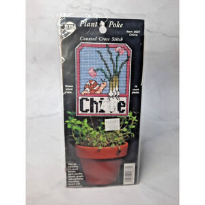 Vintage Needlemagic Plant Poke Counted Cross Stitch Kit 2637 Chives